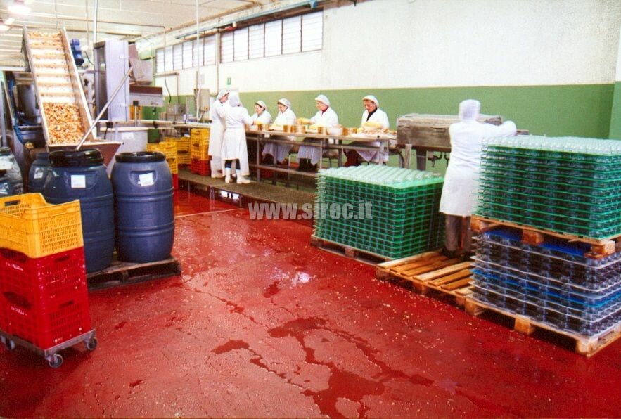 Massetto in resina resistente ai frequenti lavaggi