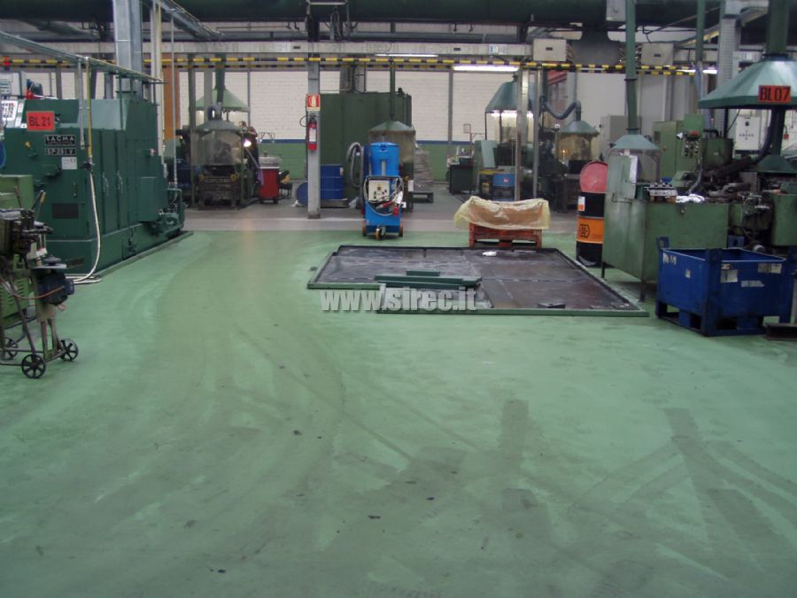 Epoxy mortar floor - resistant to oils and fats, easy to clean