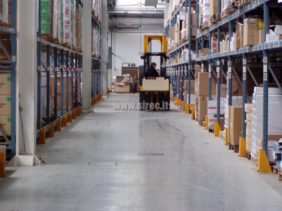 Logistic Company - epoxy flooring in intensive warehouse