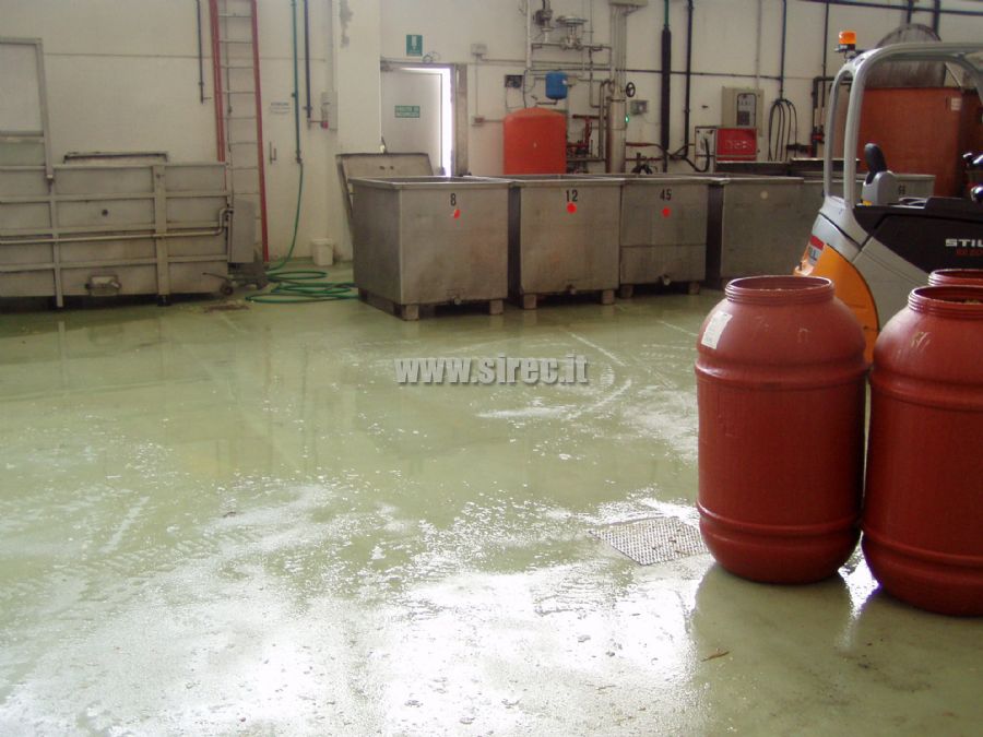 Epoxy flooring slip for canning