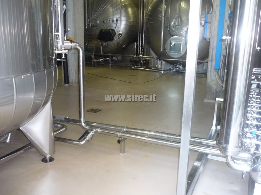 Resin floor for winery