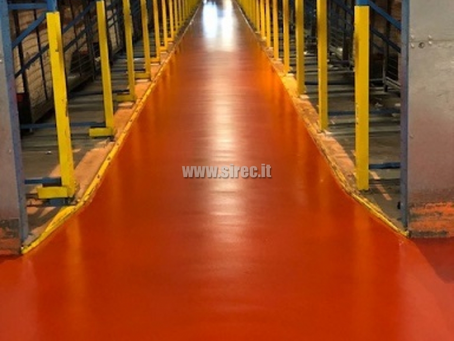 EPOXIBETON floor in according with DIN 15185