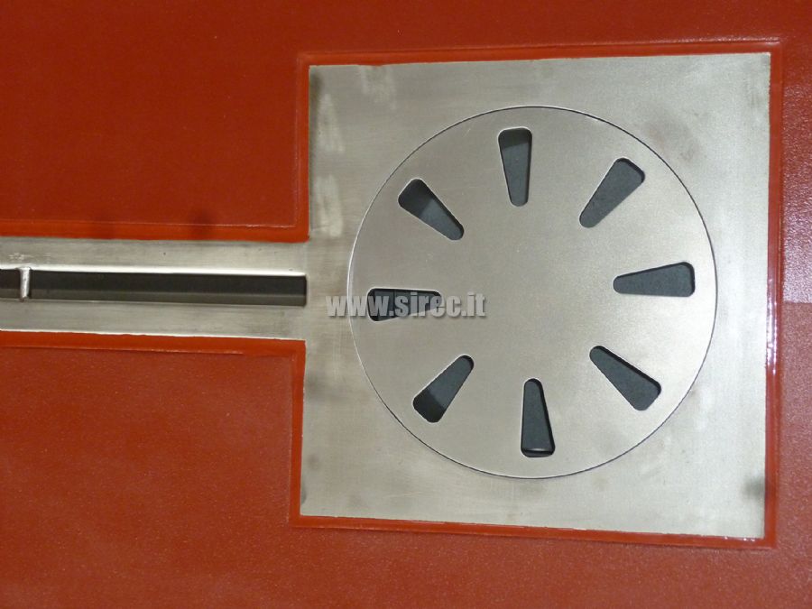 Caditoia in acciaio inox con sigillatura perimetrale