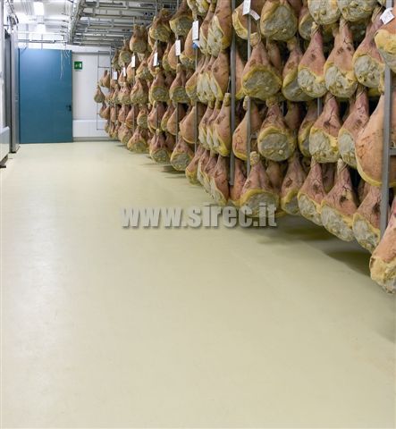 industrial epoxy floor on tiles