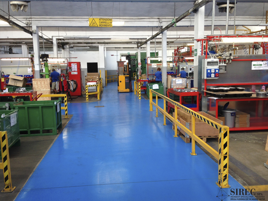Pavimento per industria metalmeccanica